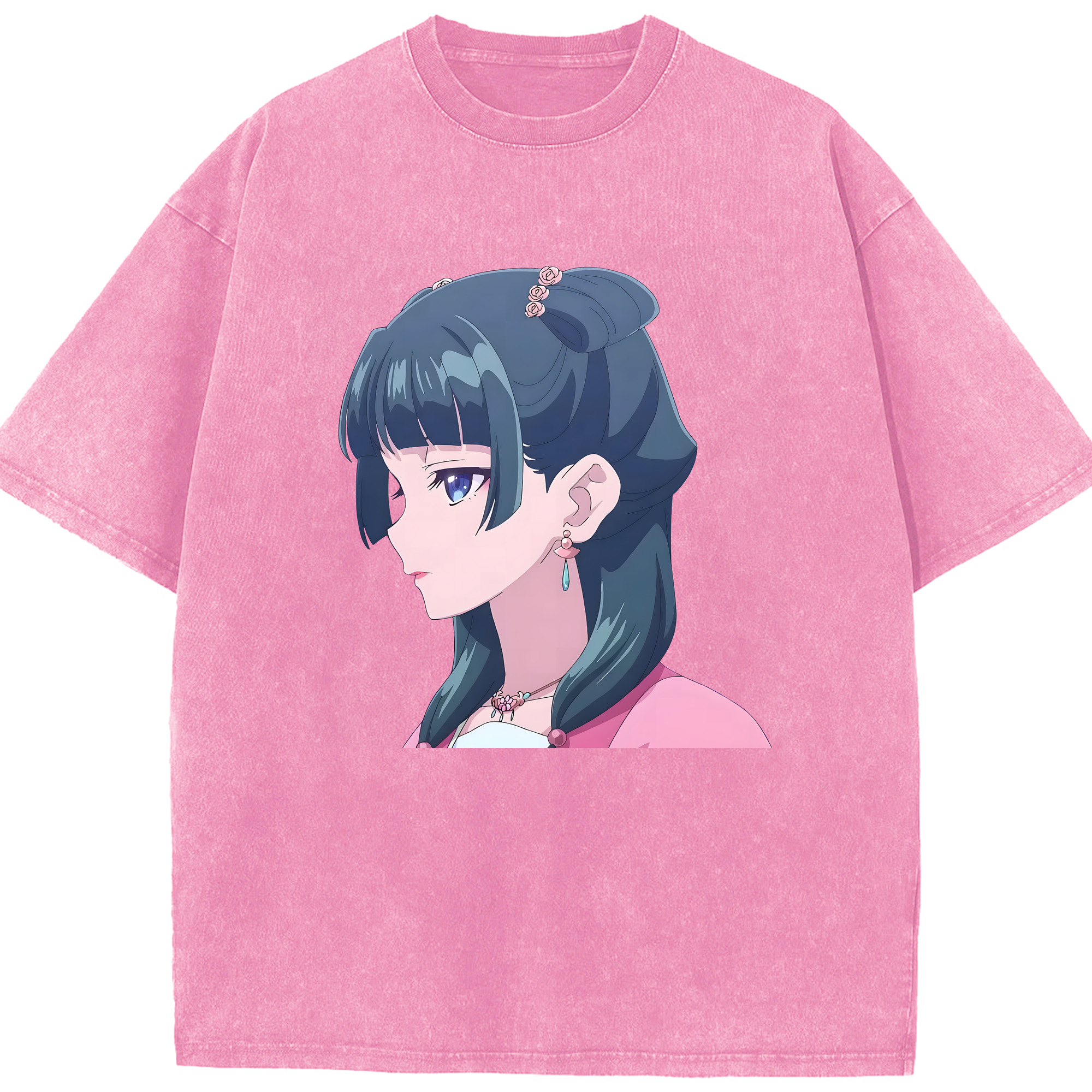 （画像用） 薬屋のひとりごと The Apothecary Diaries 綿100% ヴィンテージ風 半袖Tシャツ（フロントプリント）